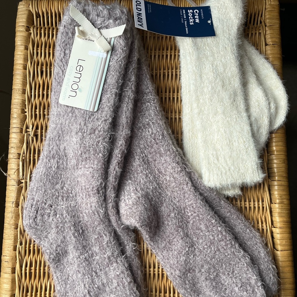 Women’s “Lemon” cozy socks